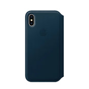 Apple iPhone X Leather Folio - Cosmos Blue