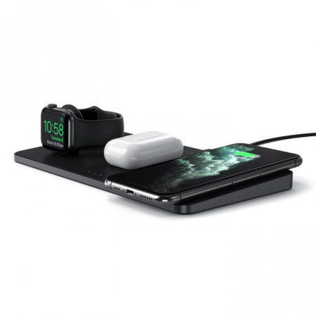 Satechi Trio Wireless Charging Pad (Apple Watch, Airpods, iPhone) - Black