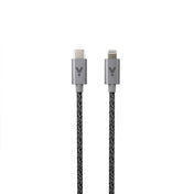 ISTYLE Fabric Braided Cable USB-C to Lightning 1.2m 2020 - space grey