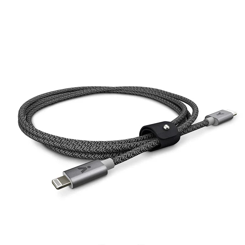 ISTYLE Fabric Braided Cable USB-C to Lightning 1.2m 2020 - space grey