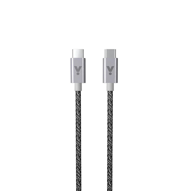 ISTYLE Fabric Braided Cable USB-C to USB-C 1.8m - Space grey
