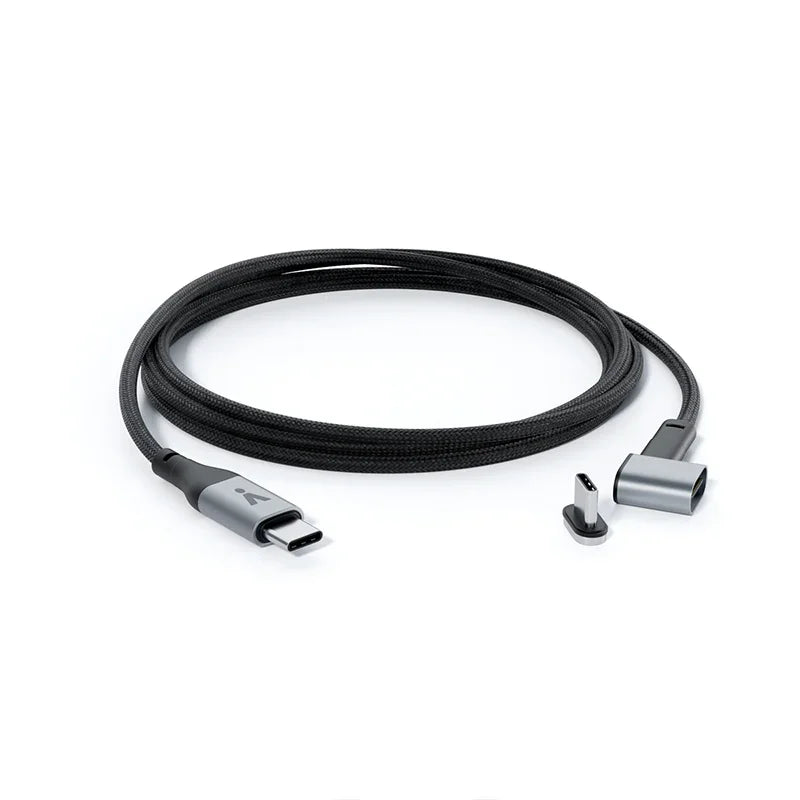 ISTYLE Magnetic Braided Data Cable USB-C to USB-C - gray