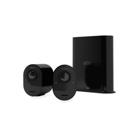 Arlo Ultra 2 Outdoor Security Camera 2 Camera Kit - Black