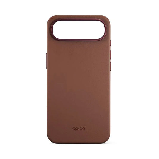 Epico Leather Pro Mag+ Case iPhone 17 Air Qi2 & MagSafe Compatible - brown