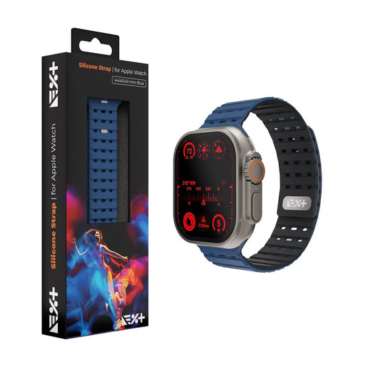 NEXT ONE ремче за Apple Watch 46/49 mm, Силикон, Сина