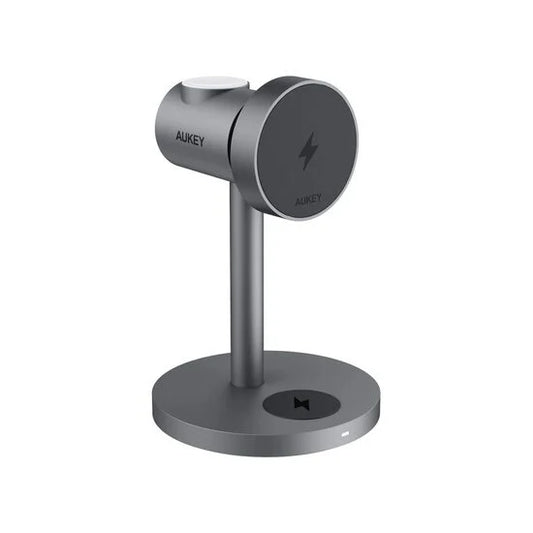 AUKEY MagFusion 3-in-1 Qi2 15W Magnetic Wireless Charger MFI Certified - iSTYLE.mk
