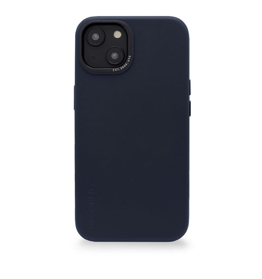 Decoded Leather Backcover, navy - iPhone 14 Max