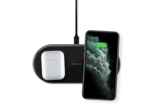 Epico Ultraslim Dual Wireless charger + 18W Fast charger