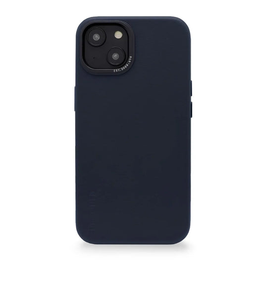 Decoded Leather BackCover, navy - iPhone 14