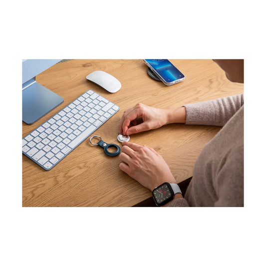 iStyle Leather Case for AirTag - black