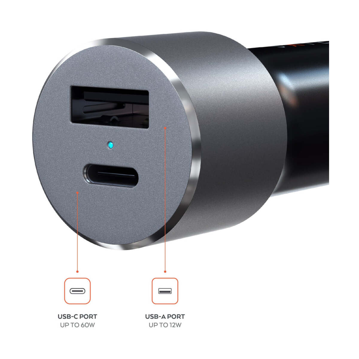 Satechi 72W Type-C PD Car Charger - Space Gray