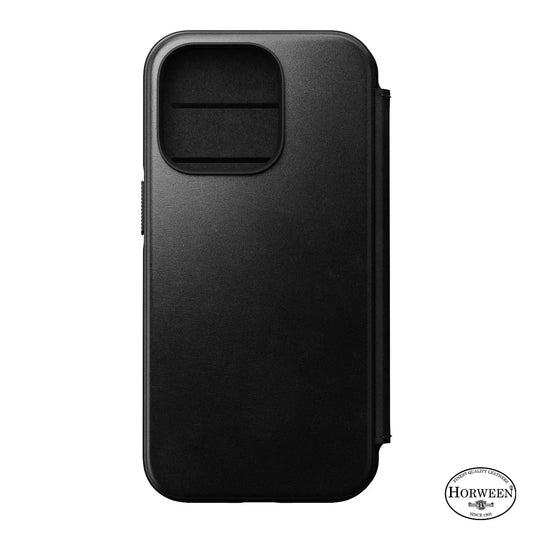 Nomad Leather MS Folio, black - iPhone 14 Pro