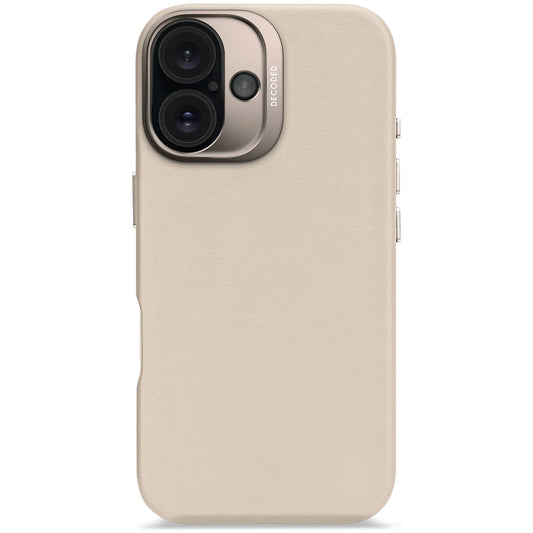 DECODED Leather Backcover for iPhone 16 - Clay Beige