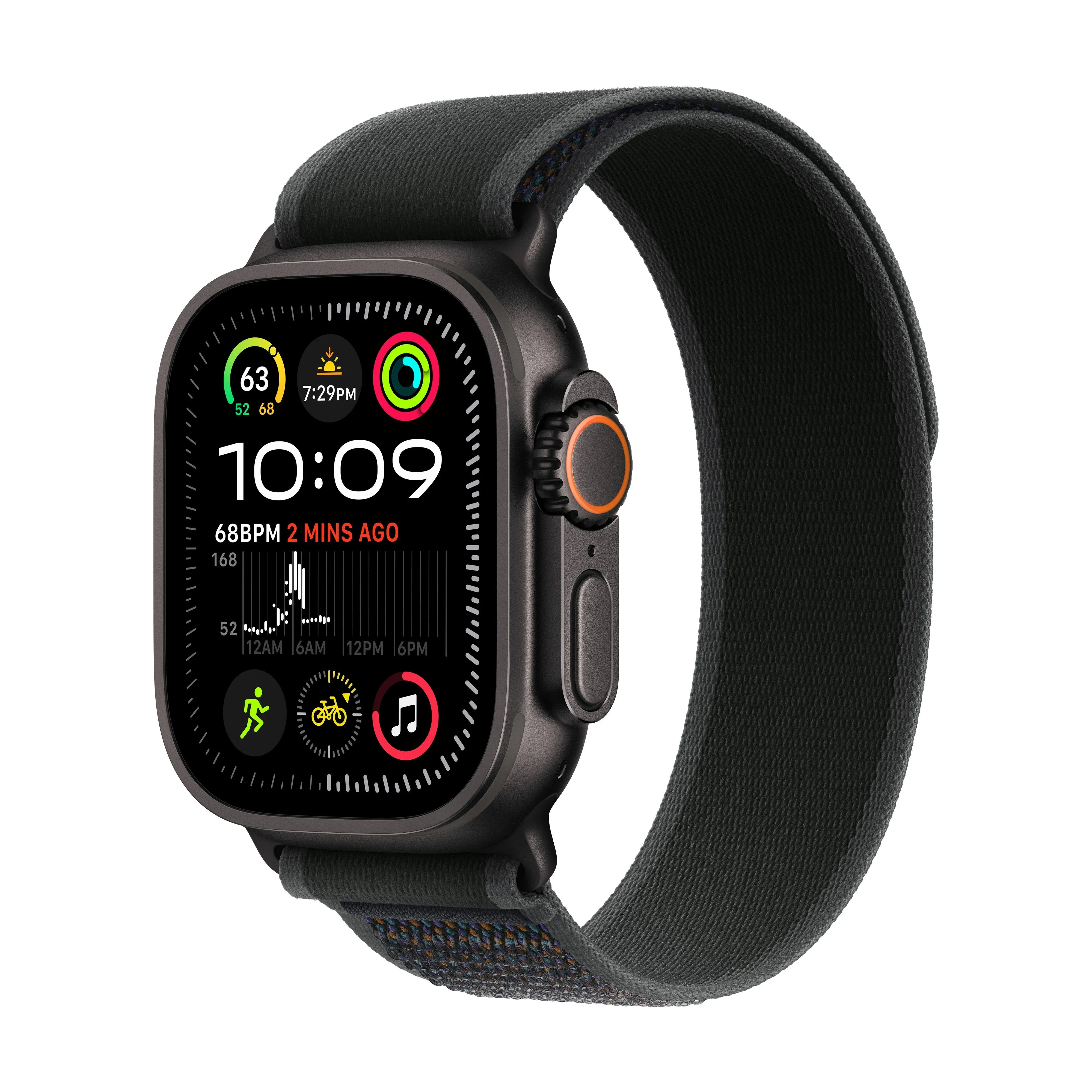 Apple Watch Ultra GPS Cellular 49mm Black Titanium Case with