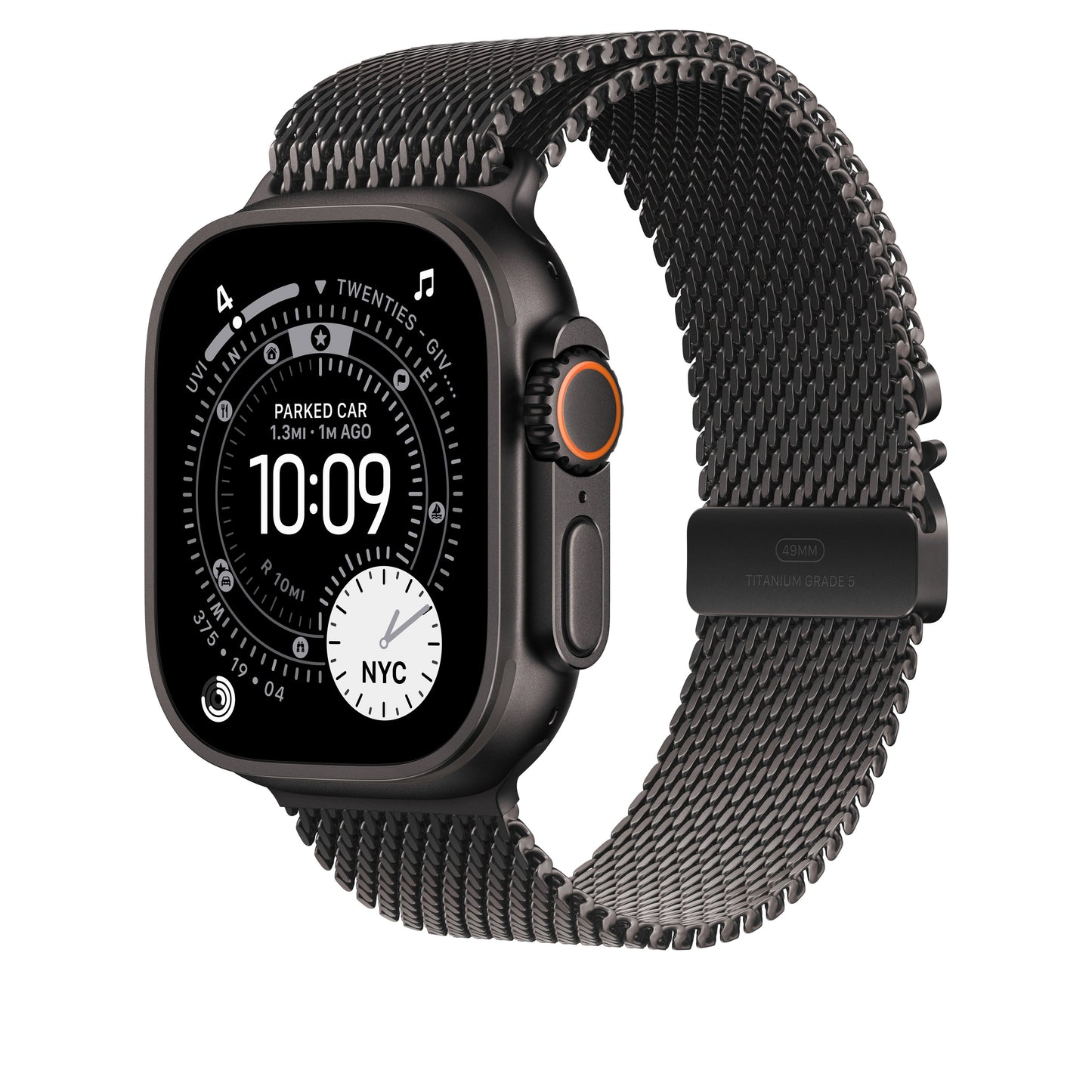49mm Black Titanium Milanese Loop - Small - iSTYLE MK