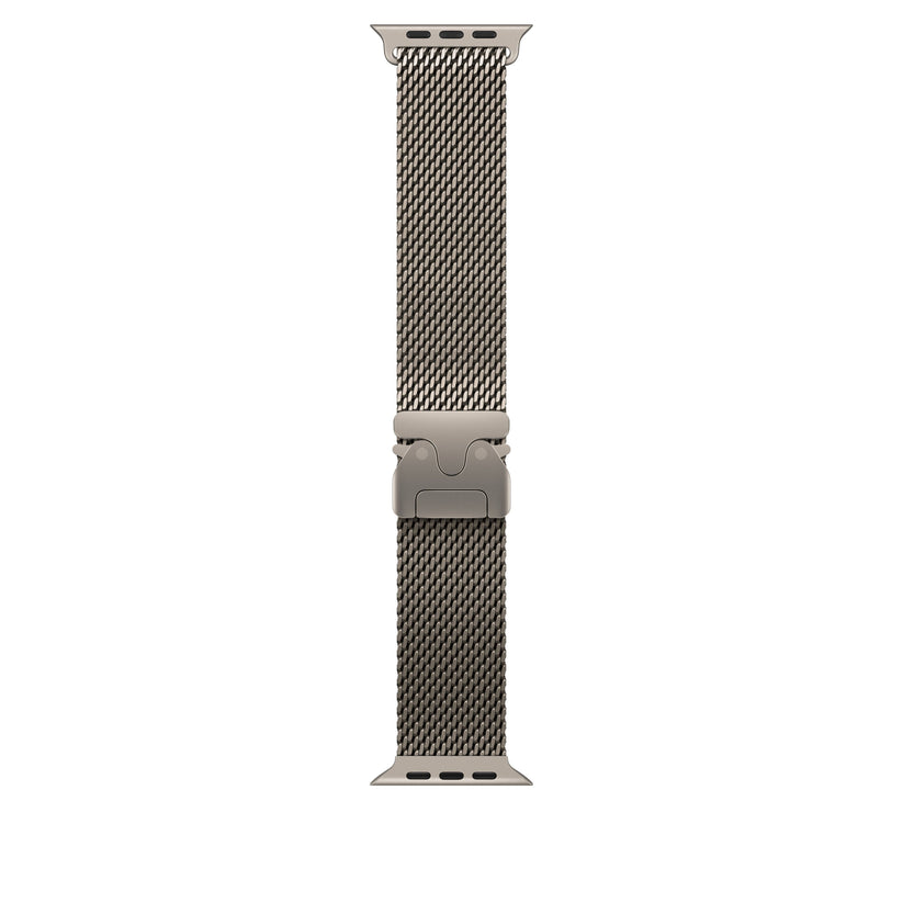 49mm Natural Titanium Milanese Loop - Medium - iSTYLE MK