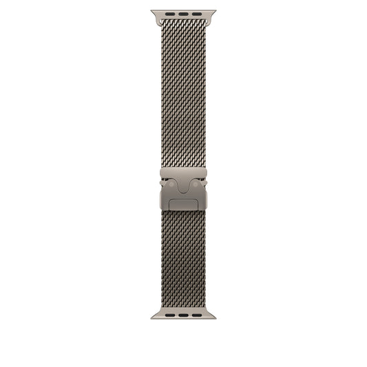 49mm Natural Titanium Milanese Loop - Medium - iSTYLE MK