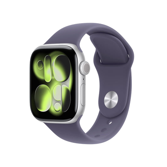 Apple Watch Series 11 GPS 42mm Silver Aluminium Case with Purple Fog Sport Band - M/L - iSTYLE MK