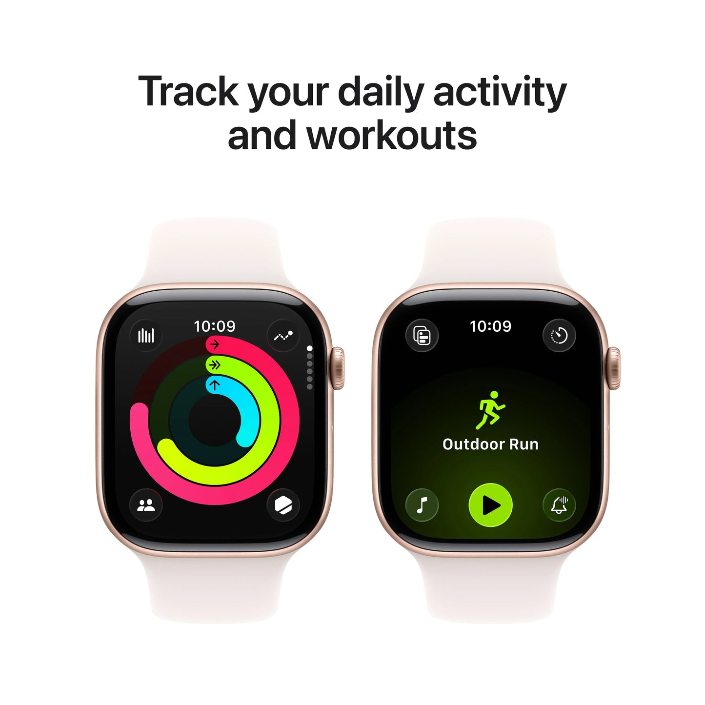 Apple Watch Series 11 GPS 46mm Rose Gold Aluminium Case with Light Blush Sport Band - M/L - iSTYLE MK