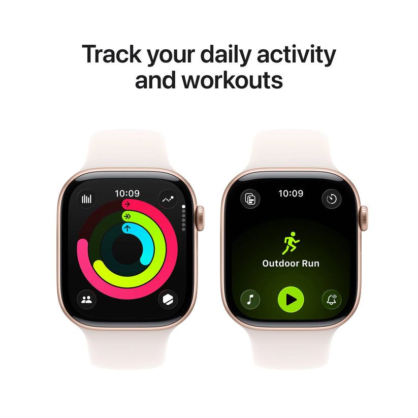 Apple Watch Series 11 GPS 46mm Rose Gold Aluminium Case with Light Blush Sport Band - M/L - iSTYLE MK