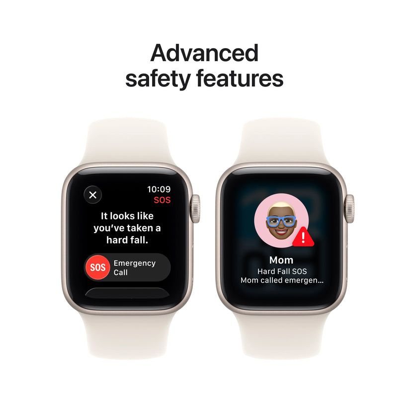 Apple Watch SE 3 GPS 40mm Starlight Aluminium Case with Starlight Sport Band - M/L - iSTYLE MK