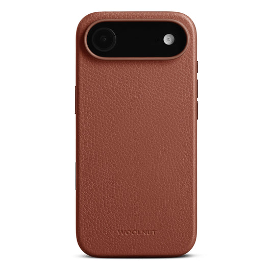 WOOLNUT Leather Case for iPhone 17 Air - Cognac