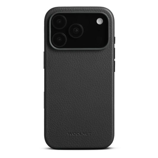 WOOLNUT Leather Case for iPhone 17 Pro - Black