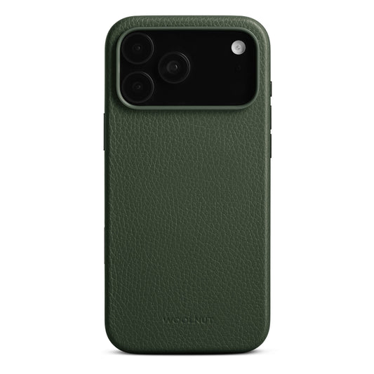 WOOLNUT Leather Case for iPhone 17 Pro Max - Green