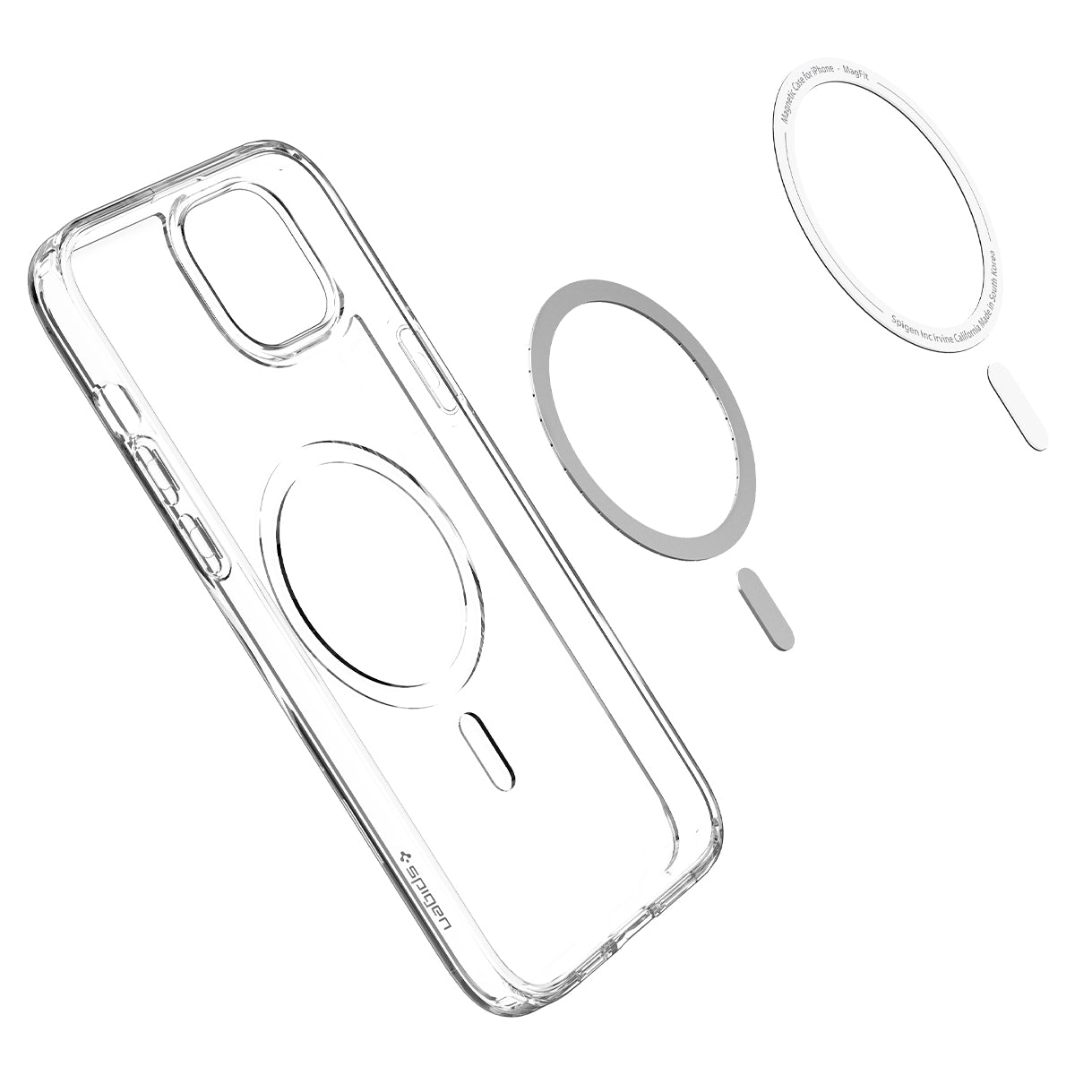Spigen Crystal Hybrid MagSafe, white - iPhone 14