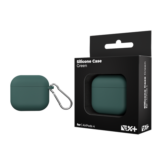 Husa de protectie NEXT ONE pentru AirPods 4, Silicon, Verde