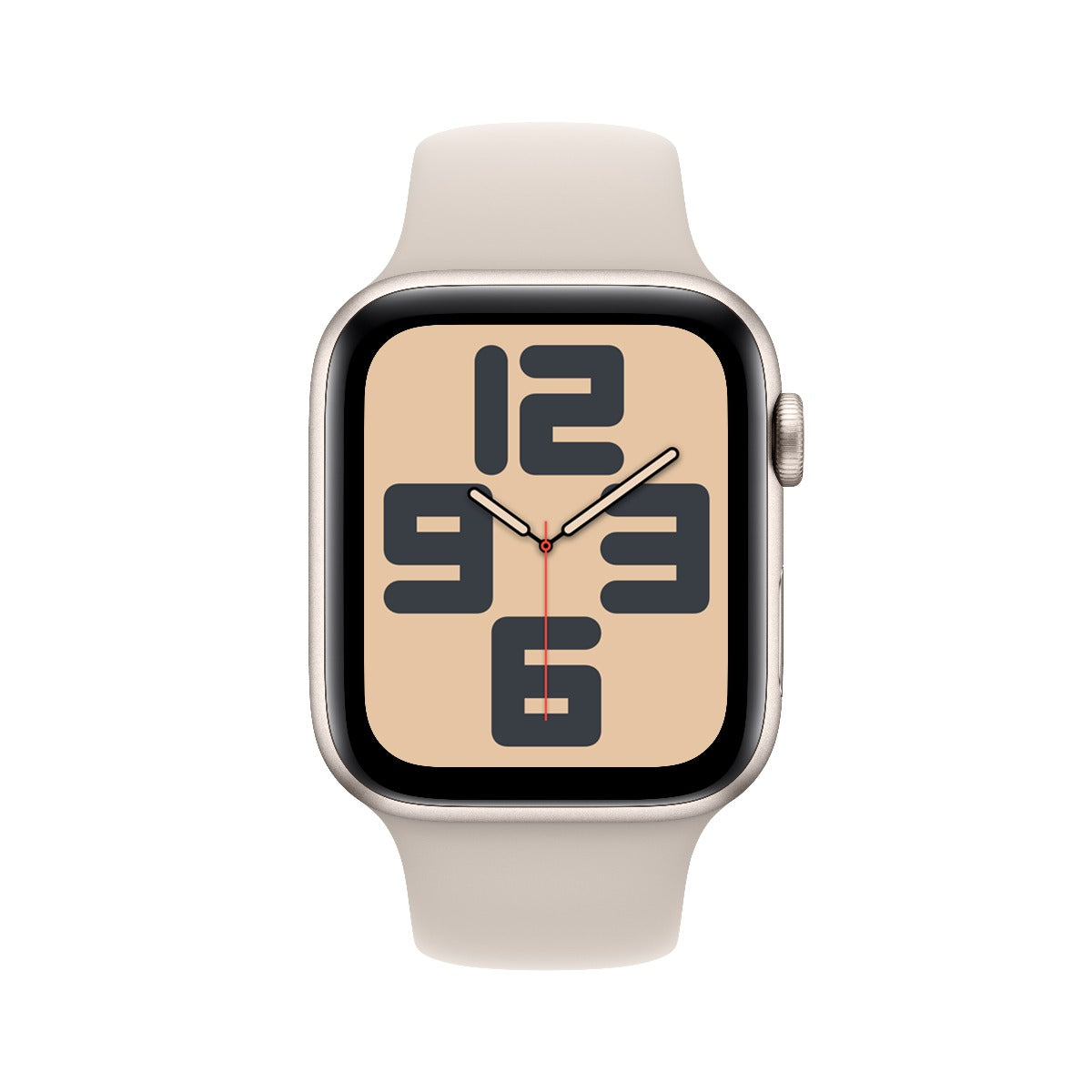 Apple Watch SE2 v2 GPS 44mm Starlight Alu Case w Starlight Sport Band - M/L