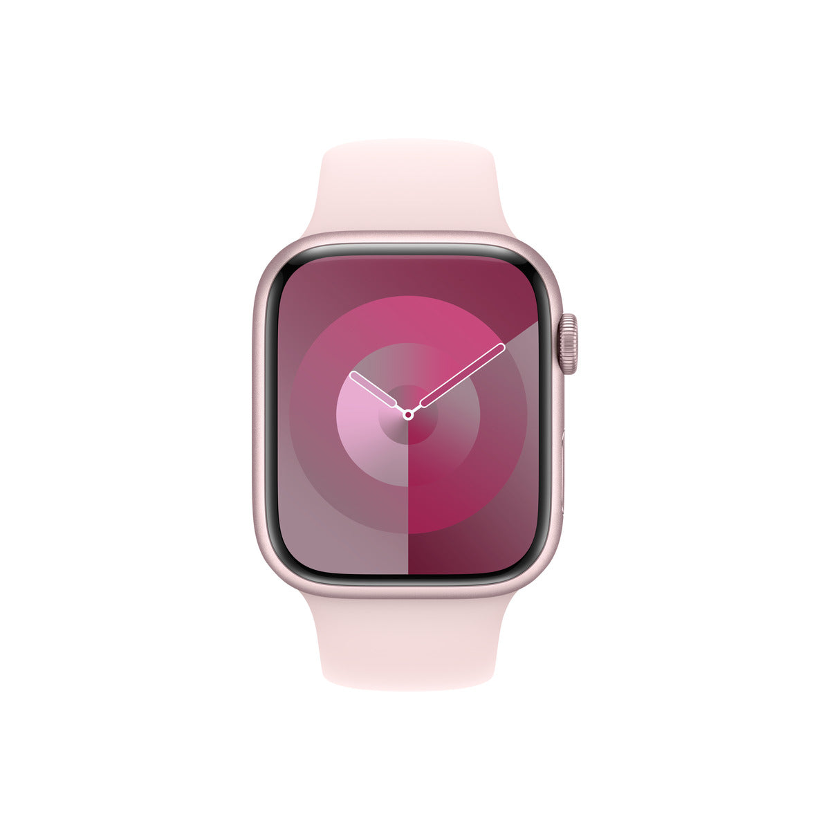 Apple Watch S9 GPS 45mm Pink Alu Case w Light Pink Sport Band - S/M