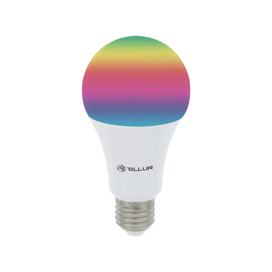Bec LED Inteligent Wireless Tellur RGB, E27, 10W, 1000lm, lumina alba/calda/RGB, reglabil