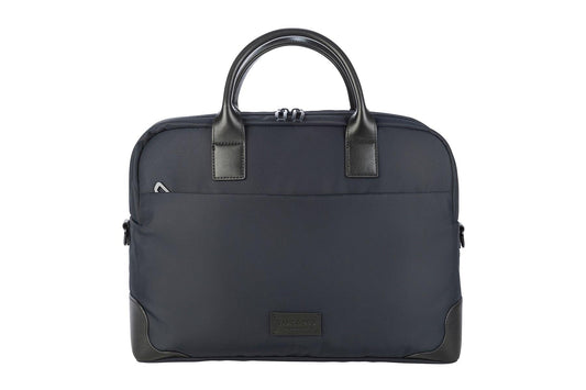 Geanta Tucano cu elemente de piele, 16", Bleumarin/Negru