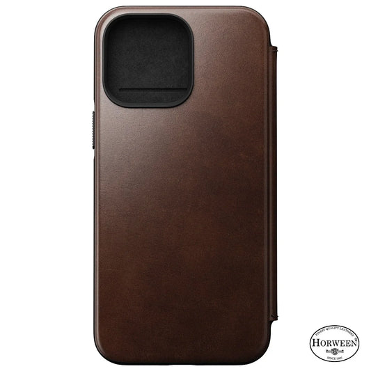 Nomad Leather MS Folio, brown - iPhone 14 Pro Max
