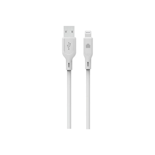 Dviced Cable USB-A to Lightning silicone 1,25m - White
