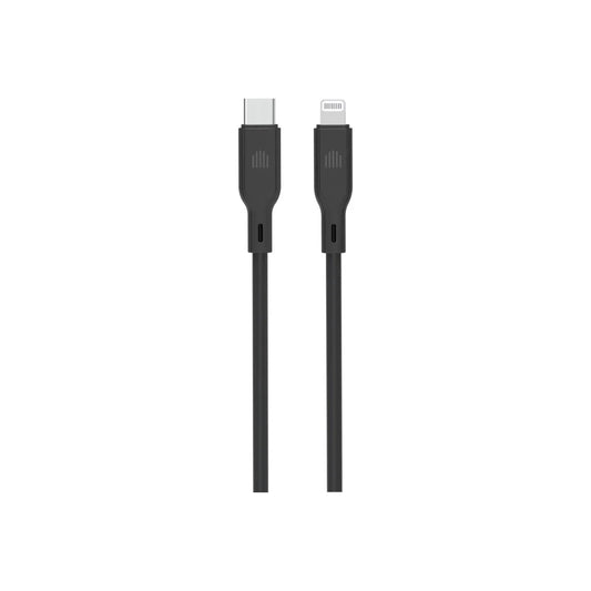 Dviced Cable USB-C to Lightning silicone 1,25m - Black