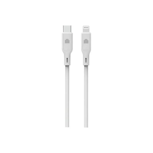 Dviced Cable USB-C to Lightning silicone 1,25m - White