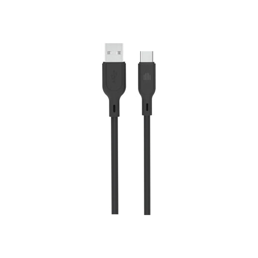 Dviced Cable USB-A to USB-C silicone 1,25m - Black