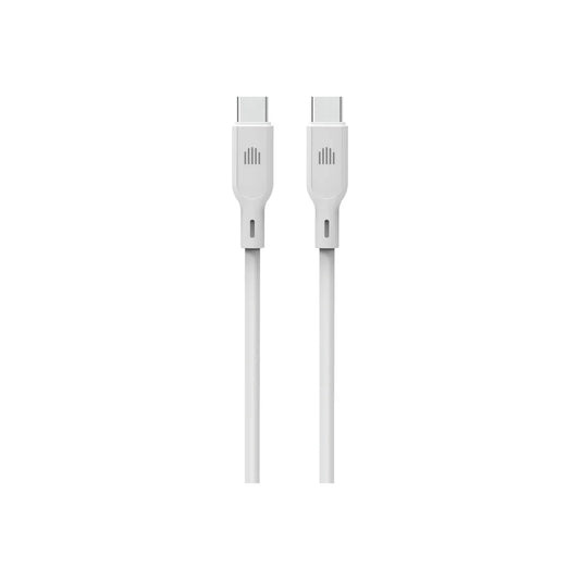 Dviced Cable USB-C to USB-C silicone 1,25m - White