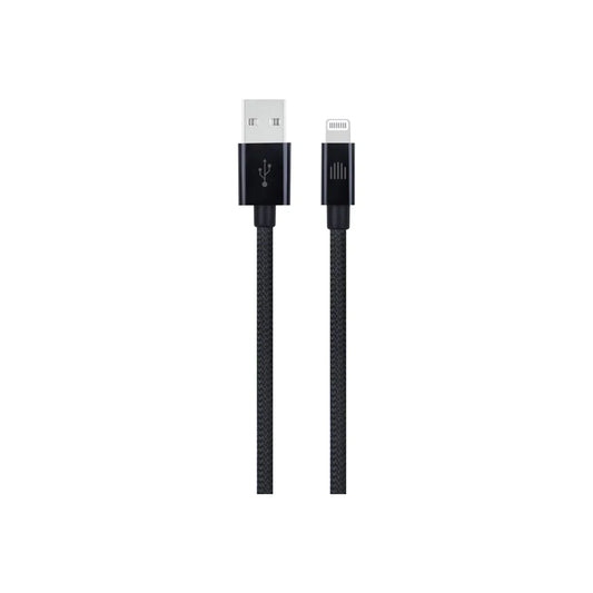 Dviced Cable USB-A to Lightning Nylon Textile 1,25m - Black