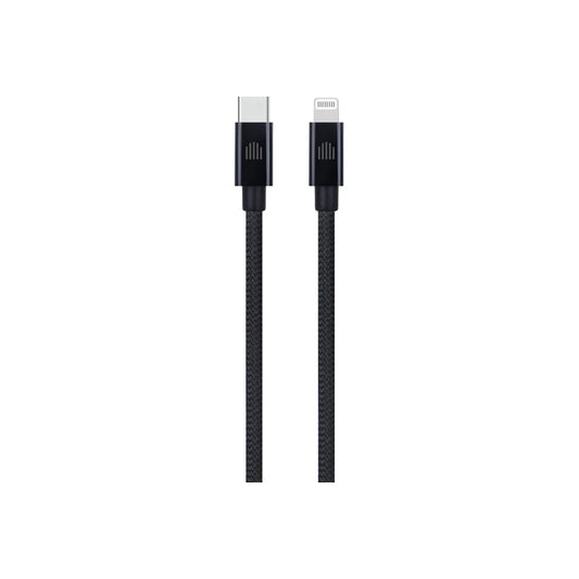 Dviced Cable USB-C to Lightning Nylon Textile 0,25m - Black