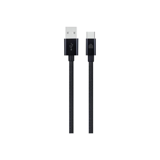 Dviced Cable USB-A to USB-C Nylon Textile 1,25m - Black