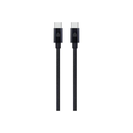 Dviced Cable USB-C to USB-C Nylon Textile 0,25m - Black