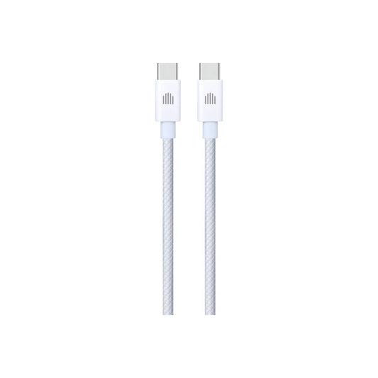 Dviced Cable USB-C to USB-C Nylon Textile 1,25m - White