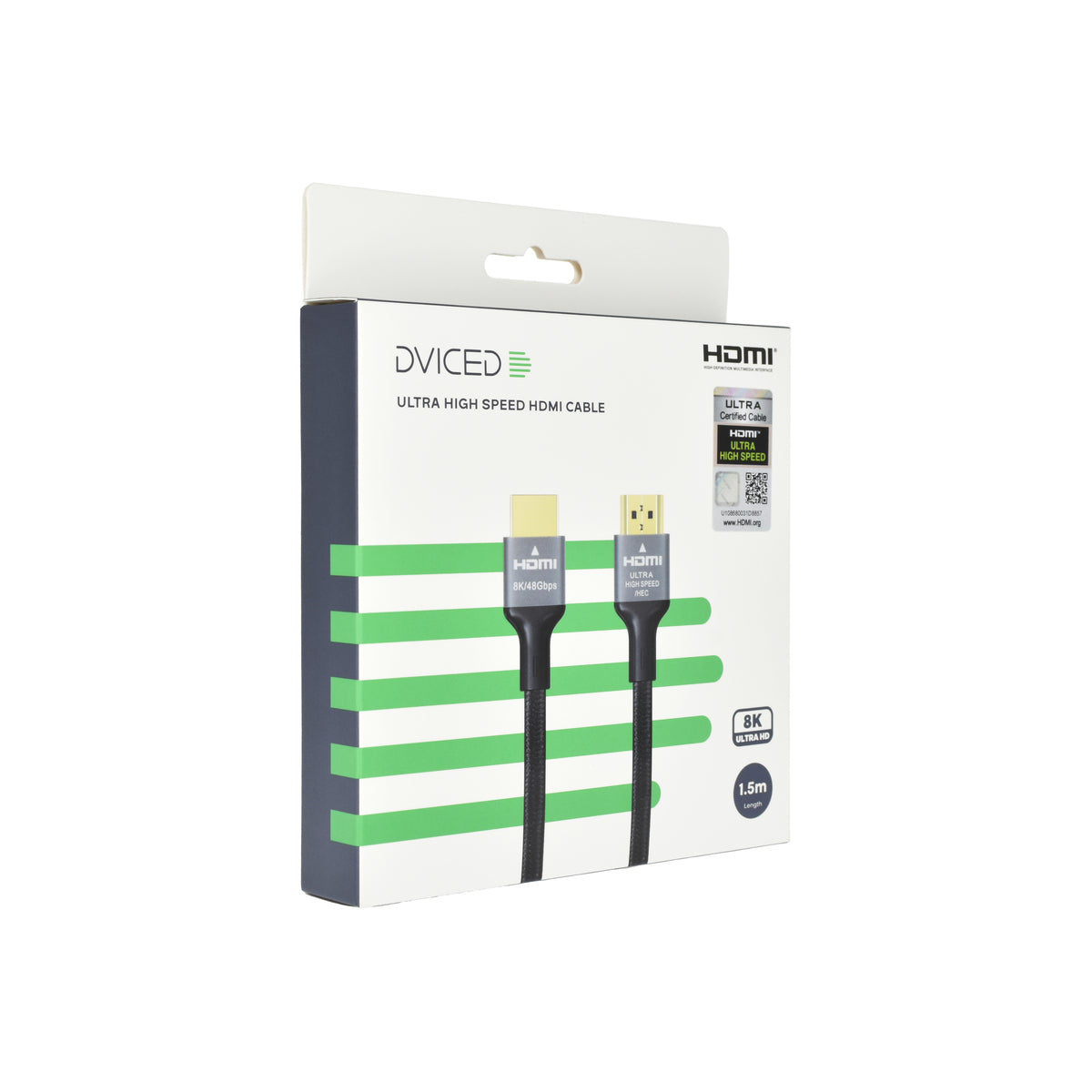 Dviced HDMI cable Braided 1,5m