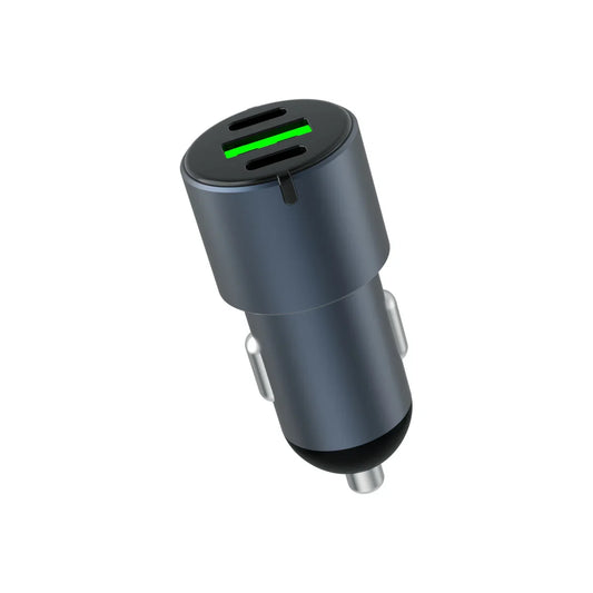 Dviced Car charger 60W 1 USB-A, 2 USB-C - Gray