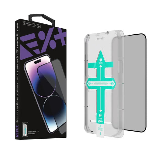 NEXT ONE ALL-ROUNDER PRIVACY GLASS SCREEN PROTECTOR FOR IPHONE 14 PRO MAX