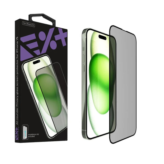 NEXT ONE ALL-ROUNDER PRIVACY GLASS SCREEN PROTECTOR FOR IPHONE 15