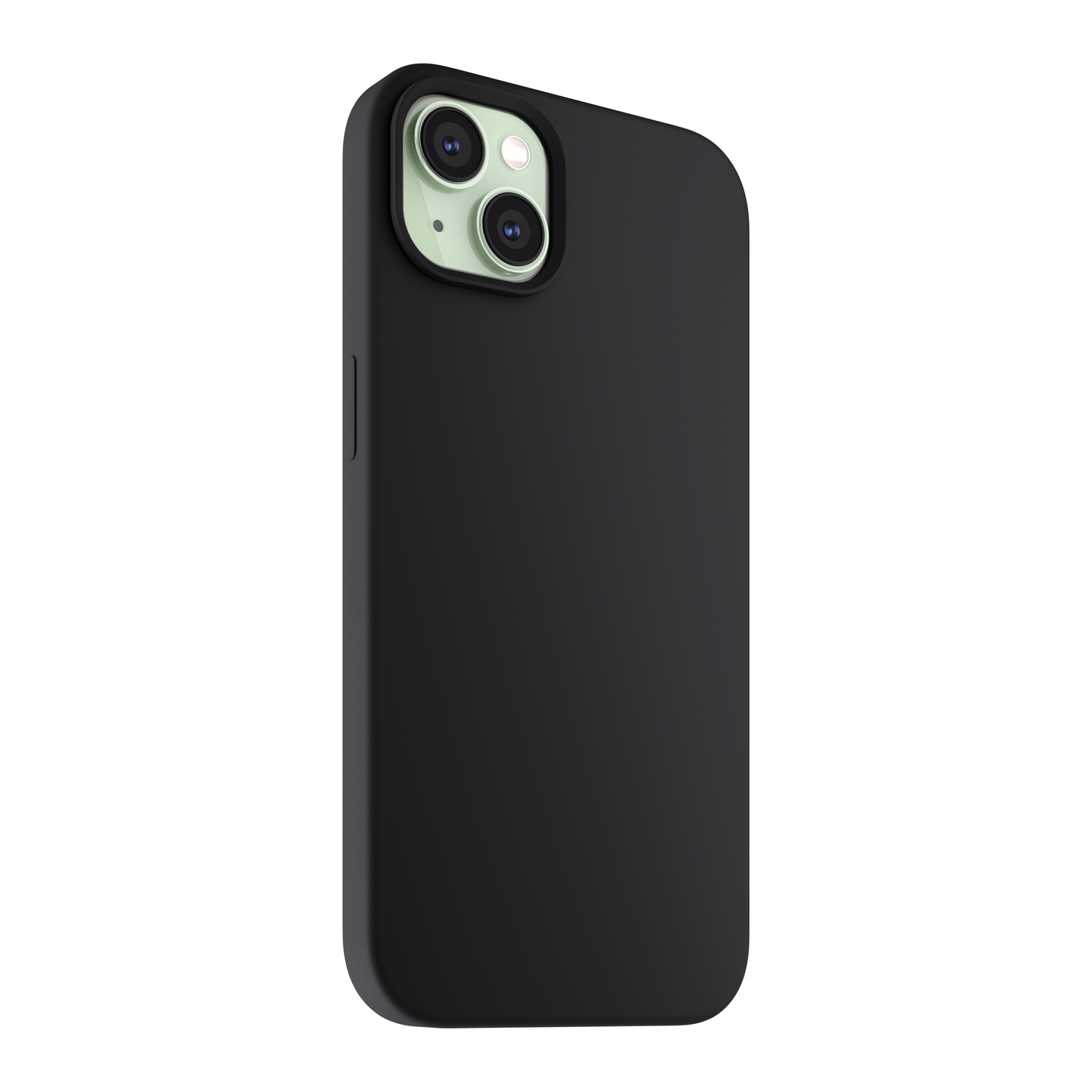 NEXT ONE silicone case MagSafe compatible for iPhone 15 Plus | Black